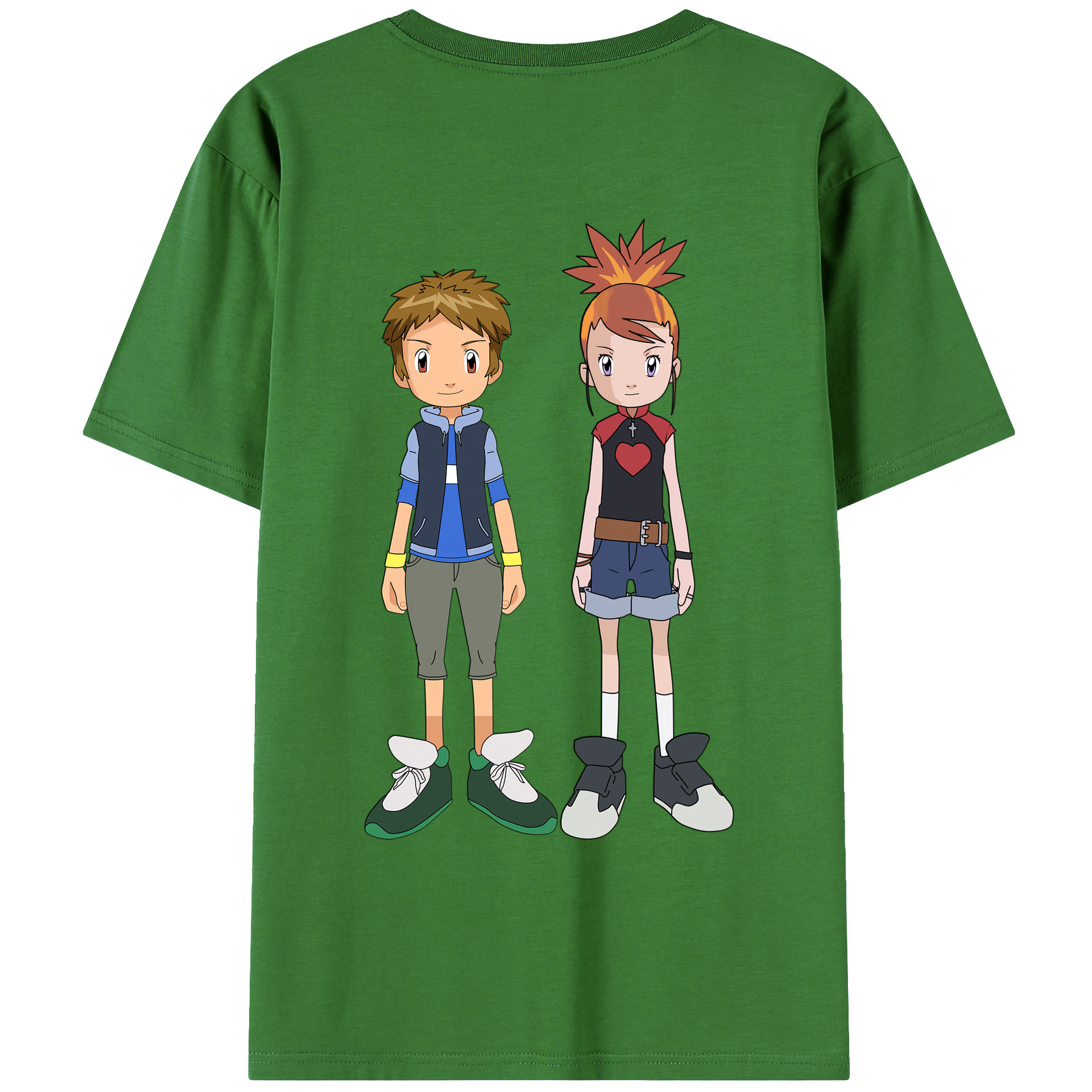 （画像用） Digimon デジタルモンスター/デジモン レディース半袖Tシャツ(バックプリント)